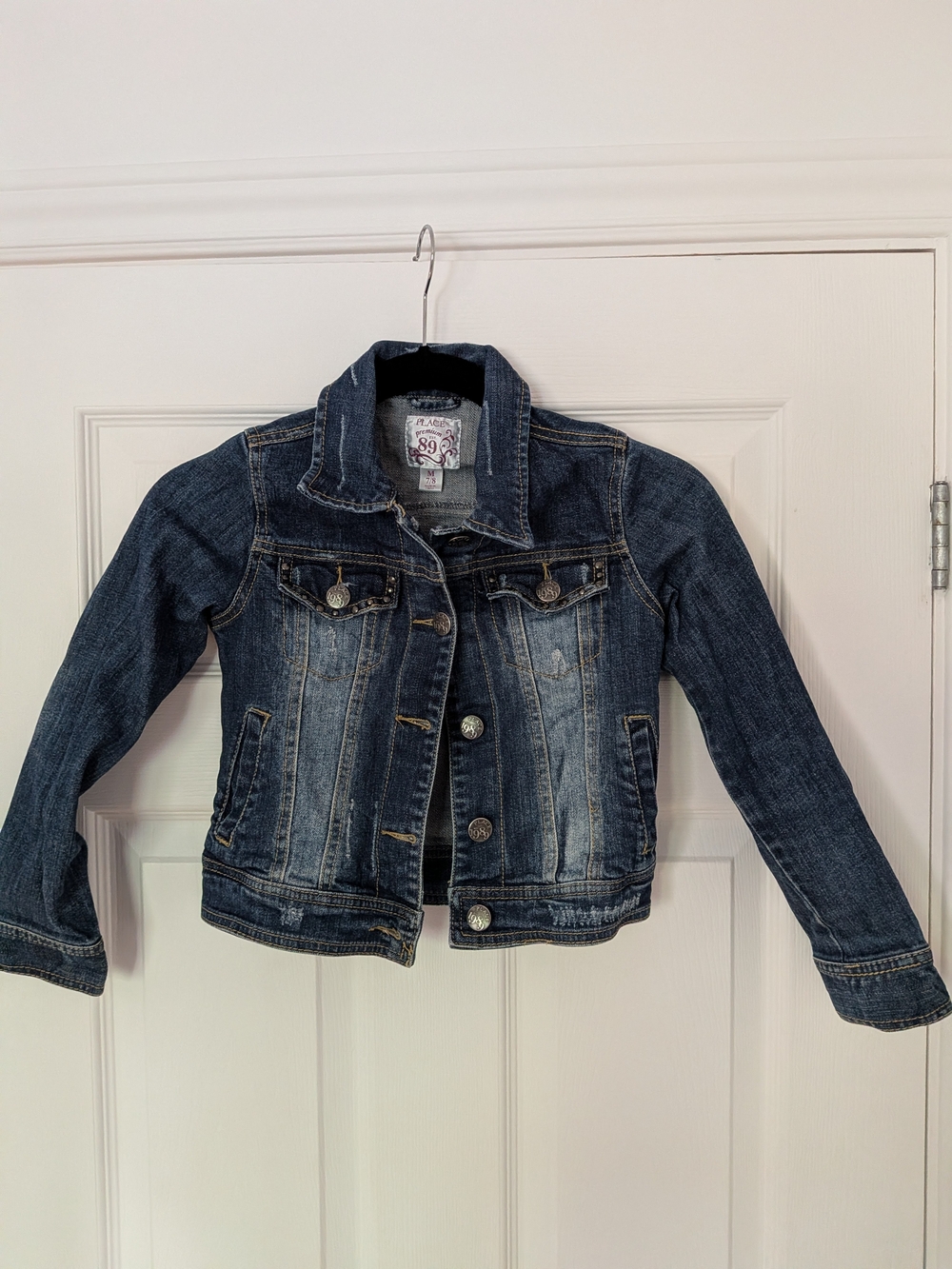 The Children's Place Girls Blue Faded Denim Jacket